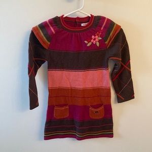 Kenzo Kids Colorful Striped Sweater Dress Sz 8A/126